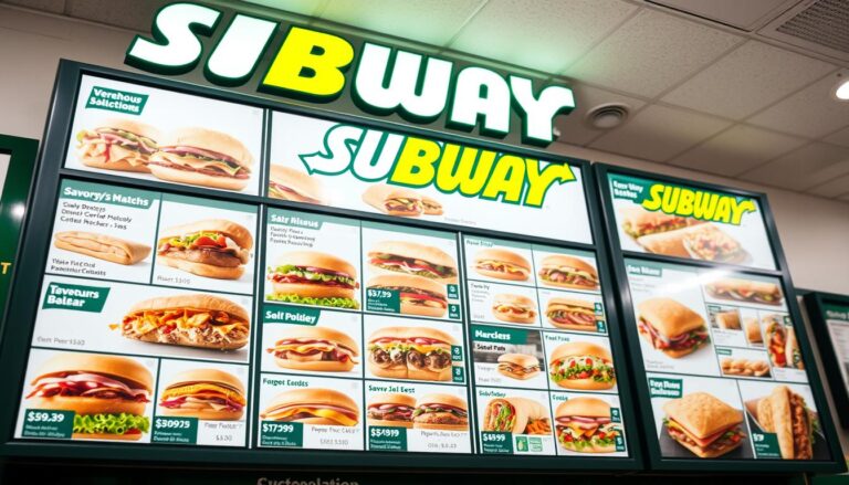 subway menu
