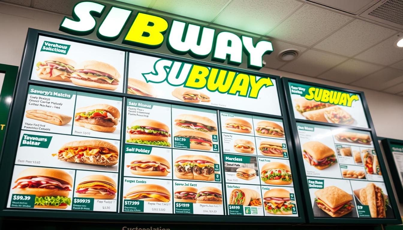 subway menu